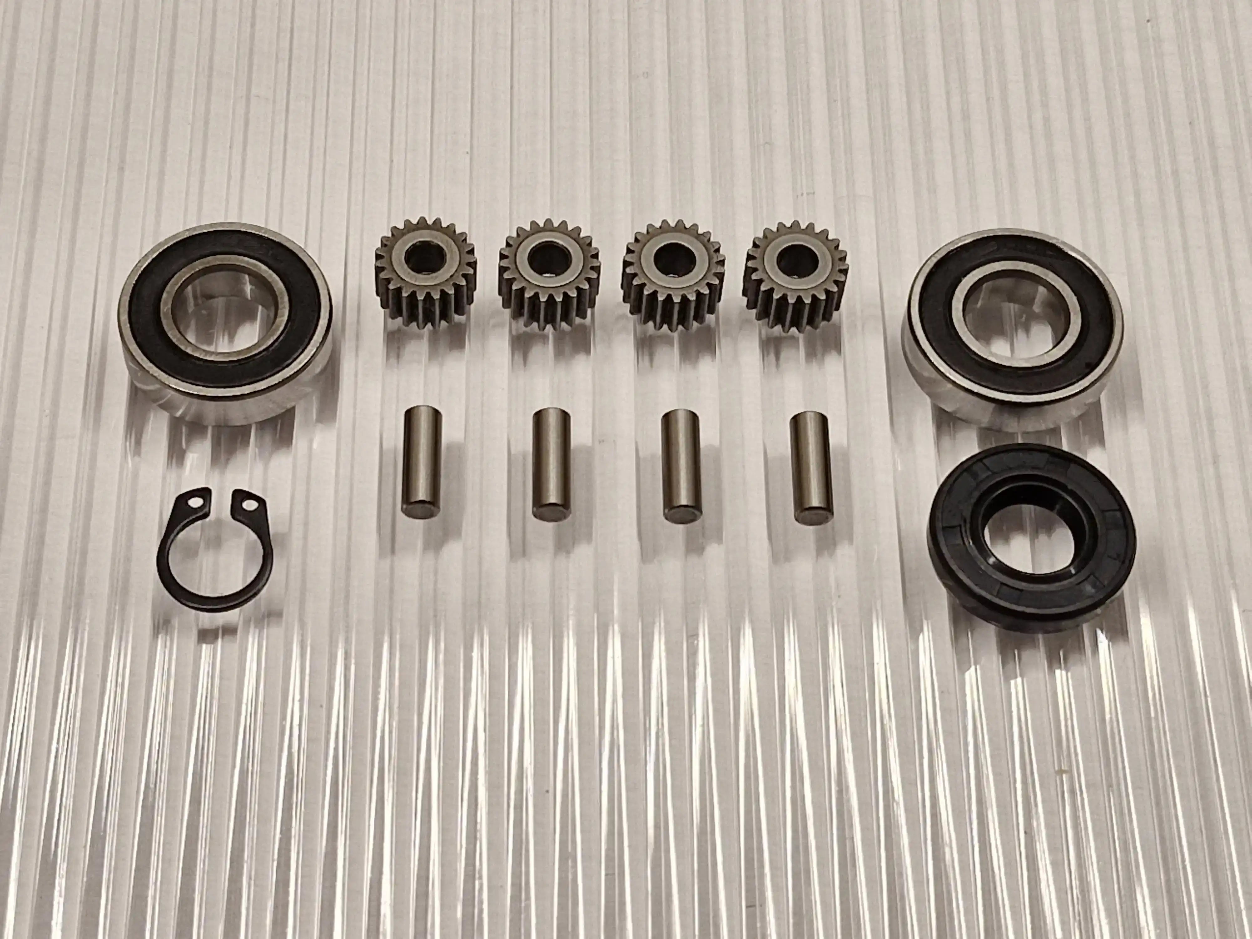 Wheel motor repair kit Honda Miimo 300 310 500 520 with new steel middle gears, bearings and seals