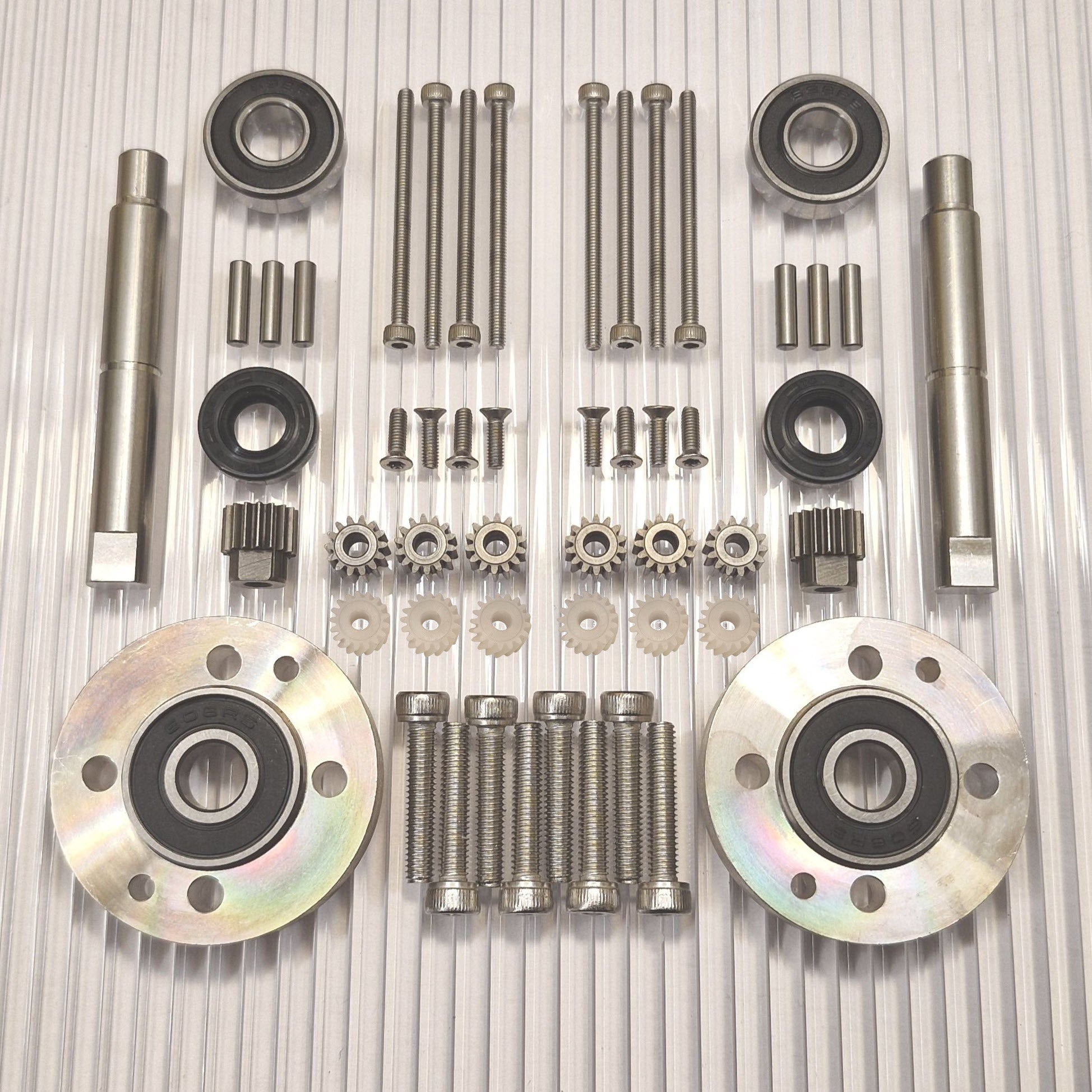 Repair kit small machines with improved bearing solution 2pcs 6pcs plastic gears