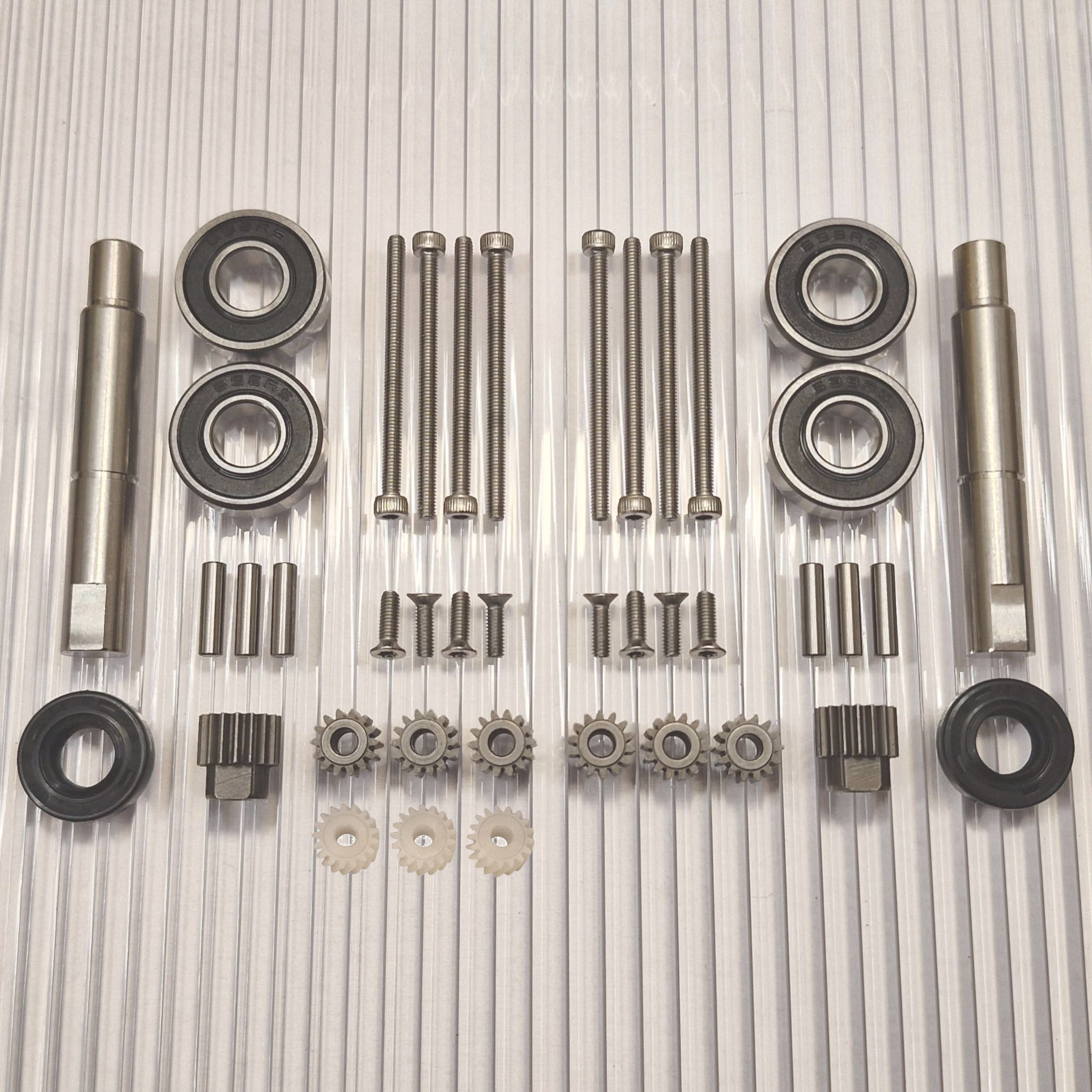 Repair kit small machines with shaft 2pcs 3pcs plastic gears